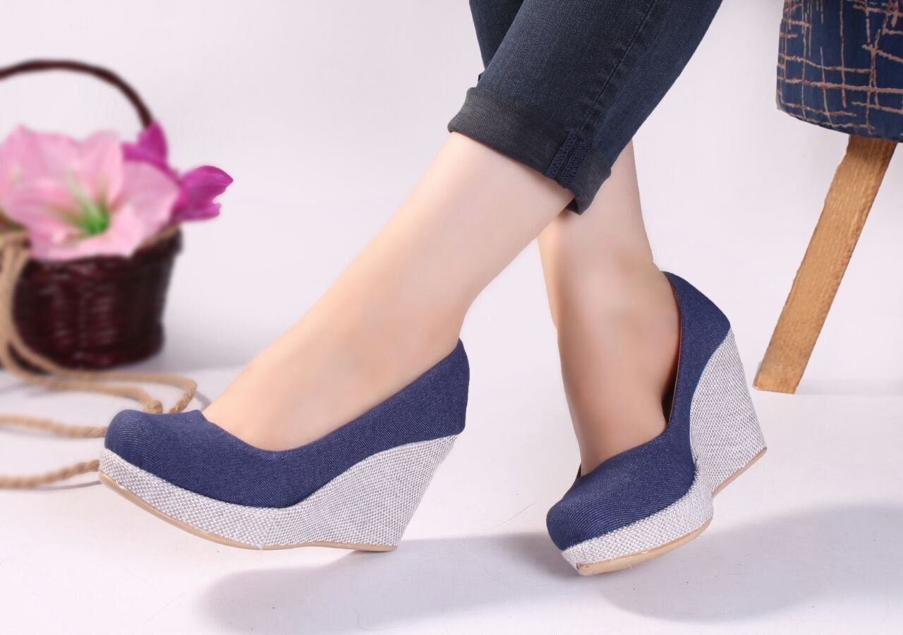 کفش لژدار حصیری ۷ سانت